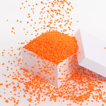 Шарики пенопласт, Оранжевый, 6-8 мм, 10 гр., 521350