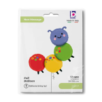 Шар (39''/99 см) Фигура, Яркая гусеница, 1 шт. в уп., 25391-P