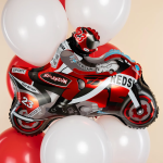 Шар (26''/66 см) Фигура, Мотоцикл, Красный, 1 шт. в уп., 27330P