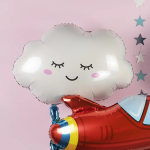 Шар (27''/69 см) Фигура, Облако, Белый, 1 шт., 901842