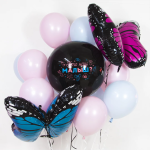 Шар (28''/71 см) Фигура, Бабочка Монарх, Фуше, 1 шт., 19890