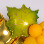 Шар (24''/61 см) Фигура, Кленовый лист, Зеленый, 1 шт. в уп., 21734P