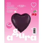 Шар (36''/91 см) Сердце, Темная вишня, 1 шт. в уп., 226658