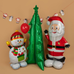 Шар (72''/183 см) Фигура 3D, Новогодняя елка, Зеленый, Голография, 1 шт. в уп., 25048