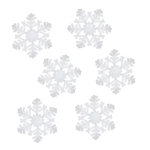 Декоративное украшение Снежинки Искринки, 7,5 см, Белый, 10 шт., 6232287