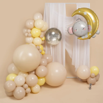 Шар (36''/91 см) Фигура, Полумесяц со слоненком, 1 шт. в уп., 26330