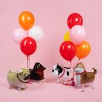 Шар 3D (23''/58 см) Ходячая Фигура, Мопс, 1 шт., R369