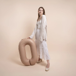 Шар (40''/102 см) Цифра, 0 Slim, Винтажная роза, Матовый, 1 шт. в уп., B901910MVR