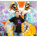 Шар 3D (32''/81 см) Сфера, Зеркальный, Хамелеон, 1 шт. в уп., 24955