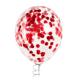 Конфетти фольга Круг, Красный, Металлик, 2 см, 50 г., 6015425