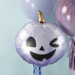 Шар (22''/56 см) Фигура, Тыква на Хэллоуин, Сиреневый, 1 шт., G72109