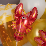 Шар с клапаном (15''/38 см) Мини-фигура, Лобстер, 1 шт., 17254