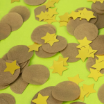 Конфетти тишью Круг, Кофе, 2,5 см, 50 г., 6014347