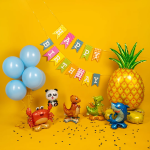 Шар 3D (21''/53 см) Фигура на подставке, Акула, 1 шт. в уп., 24548