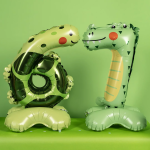 Шар (23''/58 см) Цифра на подставке, 7 Зверята, Крокодил, 1 шт. в уп., 24657