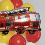 Шар (34''/86 см) Фигура, Пожарная машина, Красный, 1 шт. в уп., 25464-P