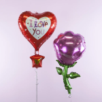 Шар (30''/76 см) Сердце, Воздушный шар, Люблю Тебя, Красный, 1 шт., 23246