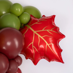 Шар (24''/61 см) Фигура, Кленовый лист, Красный, 1 шт., 21920