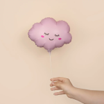 Шар (11''/28 см) Мини-фигура, Облако, Светло-розовый, Матовый, 1 шт., 902842MRS