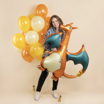 Шар (53''/135 см) Фигура, Дракон, Сатин, 1 шт., 27551