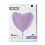 Шар (36''/91 см) Сердце, Светло-сиреневый, Макарунс, 1 шт. в уп., 360M02L-P