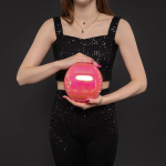 Шар 3D (10''/25 см) Мини-сфера, Розовый, Хамелеон, 1 шт. в уп., 26130