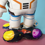 Шар 3D (27''/69 см) Фигура на подставке, Космонавт, 1 шт. в уп., 23843