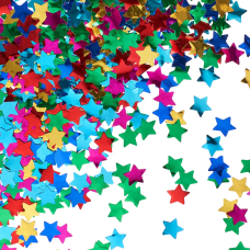 Конфетти фольга Звезда, Ассорти, Металлик, 1,5 см, 50 г., 6015251