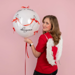 Шар (24''/61 см) Сфера, Deco Bubble (черная упаковка), Прозрачный, Кристалл, 10 шт. в уп., 5502401