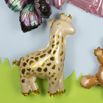 Шар с клапаном (16''/41 см) Мини-фигура, Жираф, 1 шт., 23618