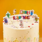 Свечи Буба, С Днем Рождения!, 9*2,5 + 4 см, 3 шт. с держат., 50911