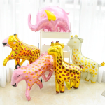 Шар (33''/84 см) Фигура, Слоник, Розовый, 1 шт., 19671