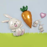 Шар (9''/23 см) Мини-сердце, Розовый, Макарунс, 1 шт., 202500RS