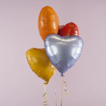 Шар (18''/46 см) Сердце, Сиреневый, Сатин, 1 шт., 180000SL