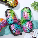 Шар с клапаном (12''/30 см) Мини-фигура, Волшебная бабочка, Голография, 1 шт., 23928