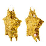 Пиньята складная, Звезда, Золото, Металлик, 45*45*8 см, 1 шт. в упак. , 6234036-BX