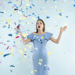 Пневмохлопушка (12/30 см), Вечеринка Диско, Прямоугольники фольга и тишью, 1 шт., 723041