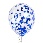 Конфетти фольга Звезда, Королевский синий, Металлик, 2,5 см, 50 г., 6015404