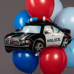Шар (26''/66 см) Фигура, Полицейская машина, 1 шт. в уп., 26273P