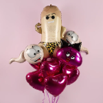 Шар (31''/79 см) Фигура, Мистер Пи-Пи Леопард, 1 шт. в уп., G72047-P