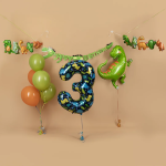 Шар Гирлянда (40''/102 см) Фигура, Динозаврики, 2 шт. в уп., 19897