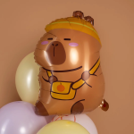 Шар (22''/56 см) Фигура, Капибара с сумочкой, 1 шт., 26407