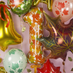 Шар (35''/89 см) Фигура, Кленовый лист, Голография, 1 шт., 25144GH