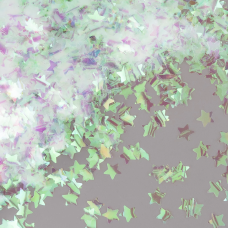 Конфетти фольга Звезда, Перламутр, Хамелеон, 1,5 см, 50 г., 6015533