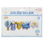 Шар Гирлянда (38''/97 см) Фигура, Рождение Мальчика, 2 шт. в уп., 23297