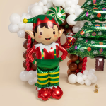 Шар (61''/155 см) Фигура 3D, Новогодний эльф, 1 шт. в уп., 27151