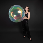 Шар 3D (50''/127 см) Сфера, Прозрачный, Хамелеон, 1 шт. в уп., 24925