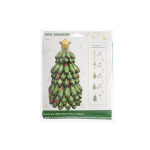 Шар (51''/130 см) Фигура 3D, Новогодняя елка, Светло-зеленый, Сатин, 1 шт. в уп., 25018