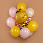 Шар (32''/81 см) Фигура, Пчелка с цветком, 1 шт., 26255