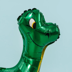 Шар (25''/64 см) Фигура 3D, Динозавр Брахиозавр, Зеленый, 1 шт. в уп., 190106G